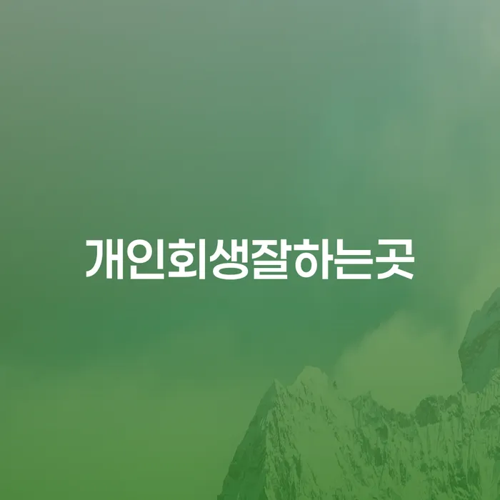 개인회생변제금 연체 채무 신속해결방법 지금알아보기